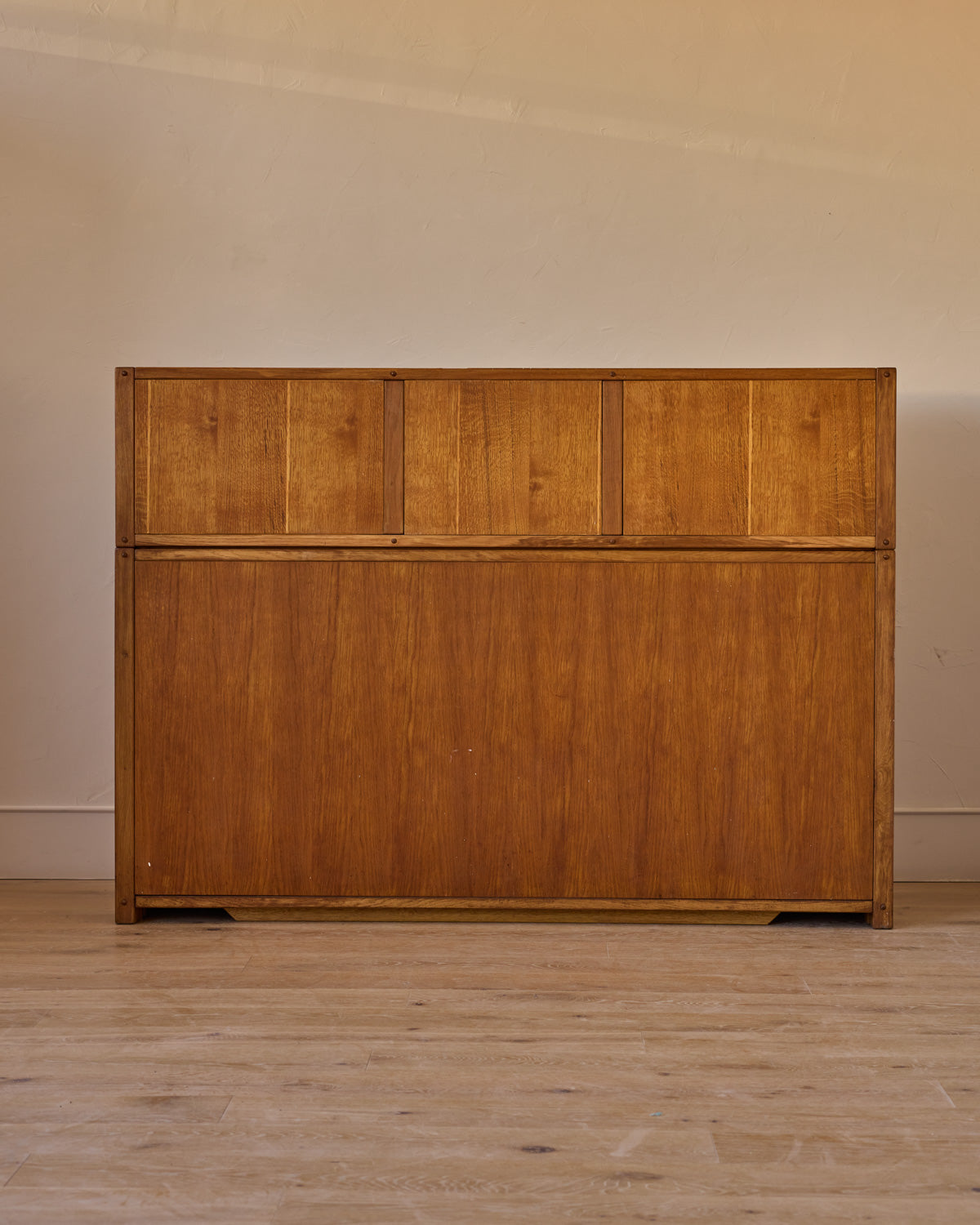 1970s Italian Glazed Oak Credenza