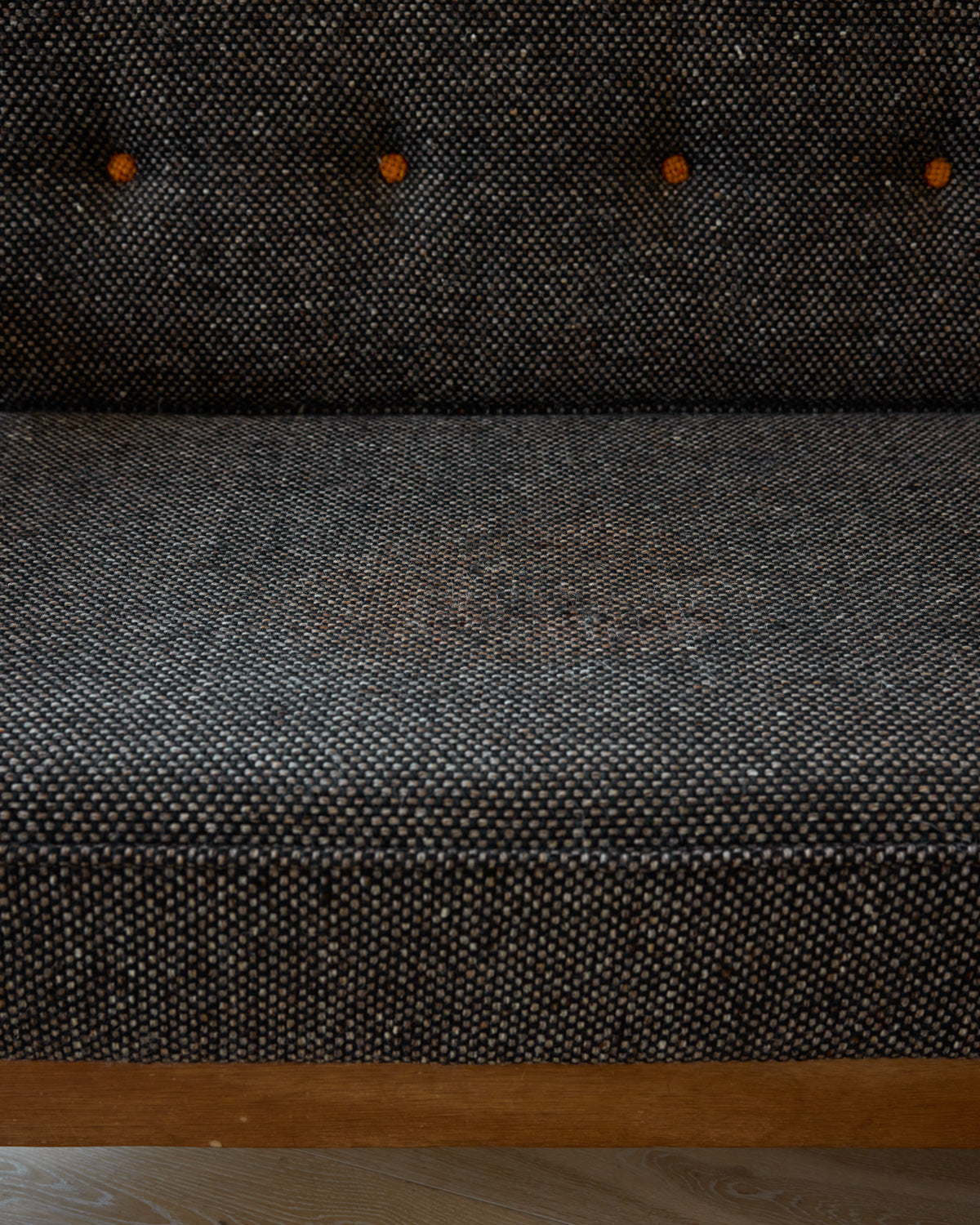Mid-Century Angular Sofa by Guillerme and Chambron