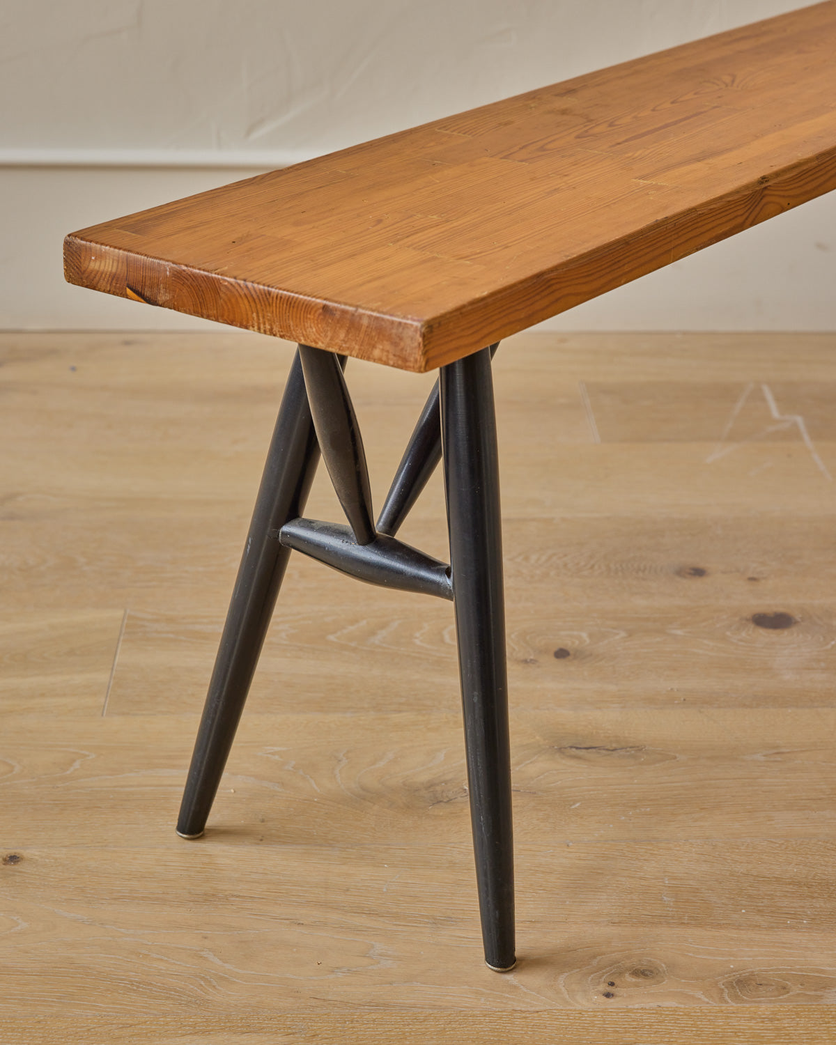 Pine Pirkka Dining Table + Benches by Ilmari Tapiovaara