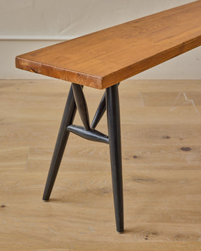 Pine Pirkka Dining Table + Benches by Ilmari Tapiovaara