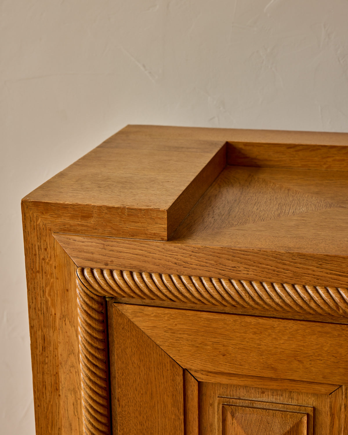 1930s Monumental Art Deco Oak Sideboard