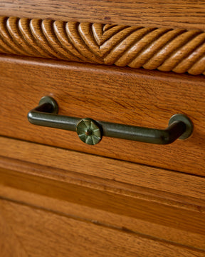 1930s Monumental Art Deco Oak Sideboard