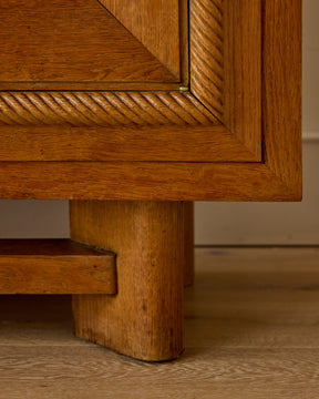 1930s Monumental Art Deco Oak Sideboard