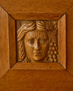 1930s Monumental Art Deco Oak Sideboard