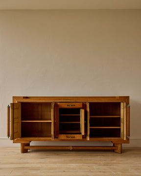1930s Monumental Art Deco Oak Sideboard