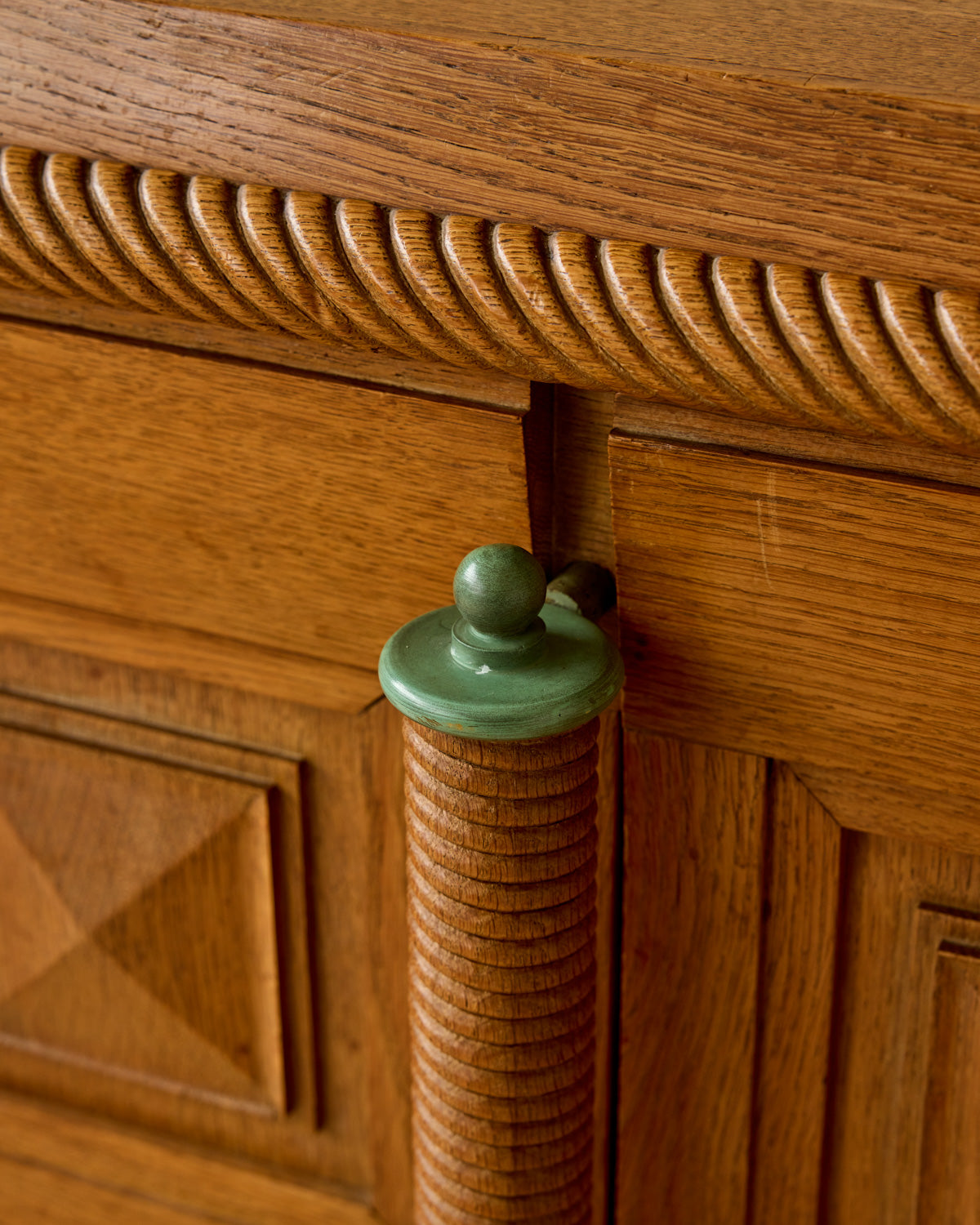 1930s Monumental Art Deco Oak Sideboard