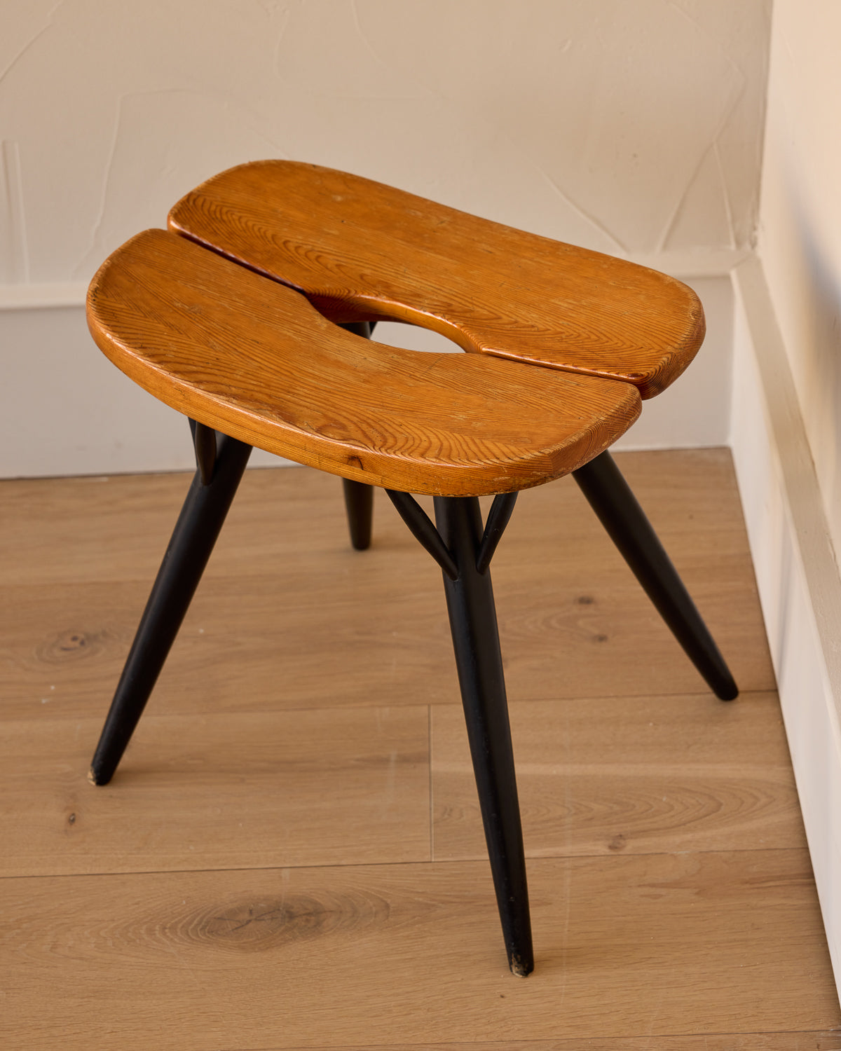 1950s Ilmari Tapiovaara Pirkka Stool for Laukaan Puu