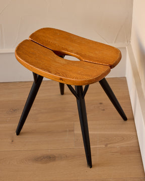 1950s Pirkka Stool by Ilmari Tapiovaara for Laukaan Puu