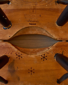 1950s Pirkka Stool by Ilmari Tapiovaara for Laukaan Puu