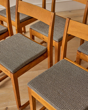 Set of Stacking Birch "Orchestra Chairs"