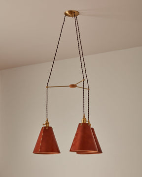 Sarah Cone Chandelier - Triple Round