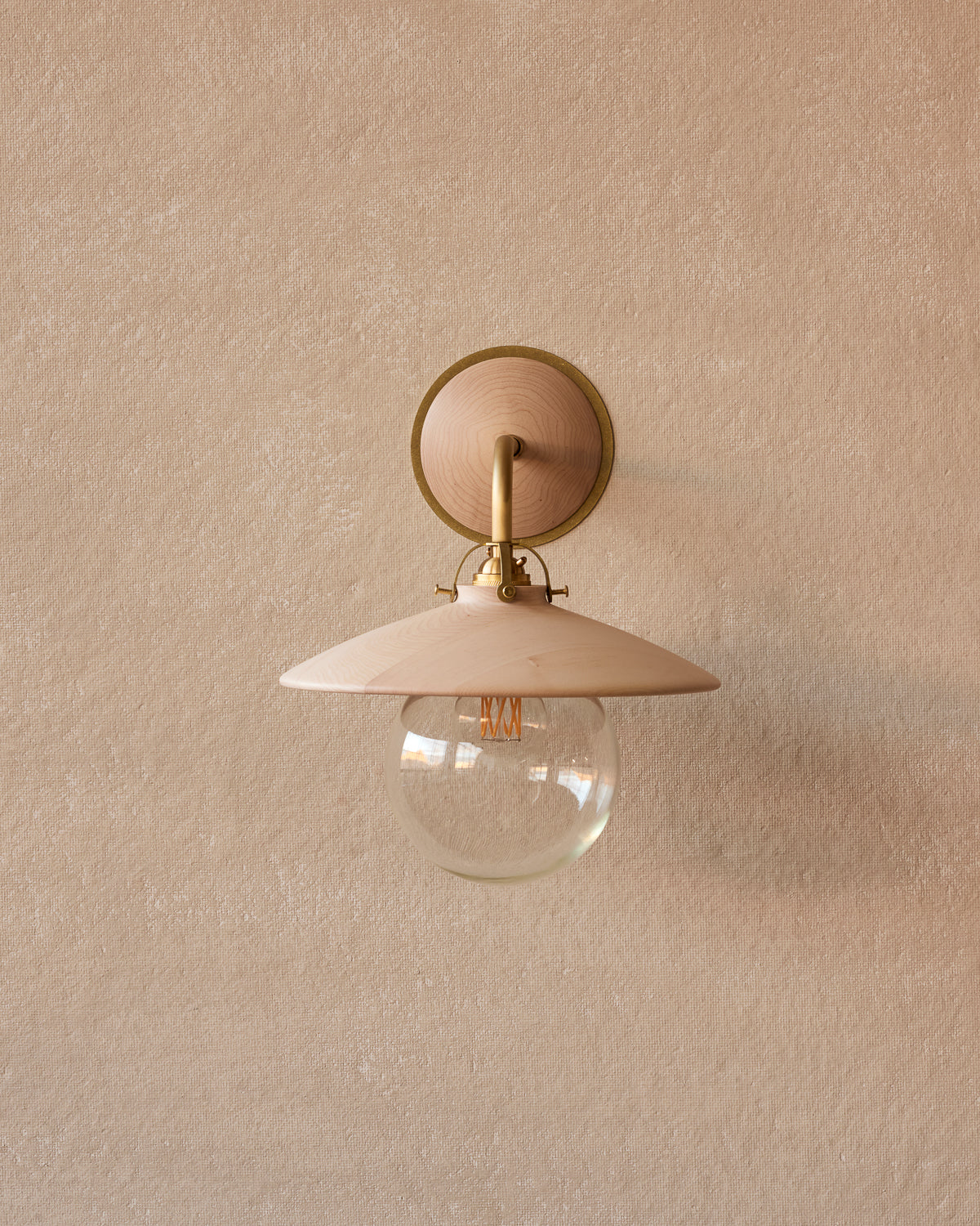 Edmund Wall Sconce - Clear Maple