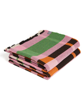 Nougat Lambswool Stölzl Throw - Large